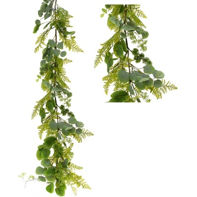 GIRLANDA EUCALYPTUS, PAPRAĎ 150CM