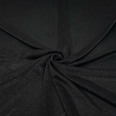 Úplet černý 051, černý lurex, š.150