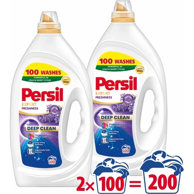 Persil Expert Lavender prací gel 2 × 4,5 l 200 PD