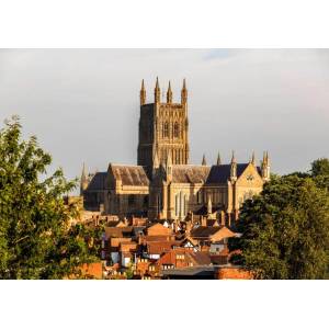 Grafika Art Puzzle - Puzzle Worcester Cathedral viewed from Fort Royal Park - 1 500 piese
