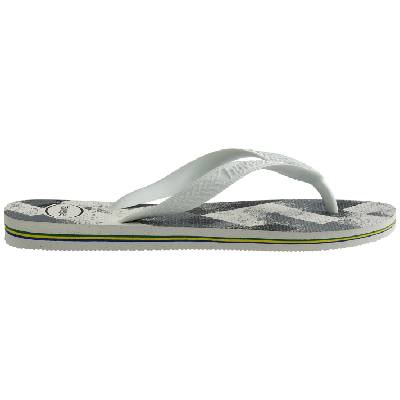 Джапанки Havaianas Women's Brasil Fresh Rose Gum Flip Flops - White/Grey