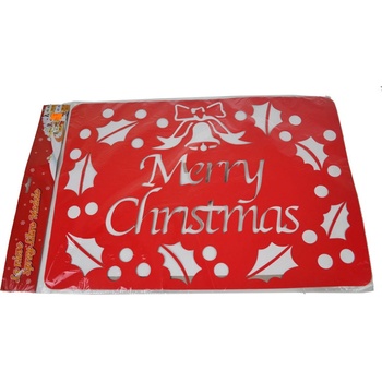 Vianočná šablóna na sklo 3 vzory Maxi