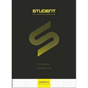 ICO Тетрадка карирана ICO Student Black Premium A/4 32 страници 7500107006 (7500107006)