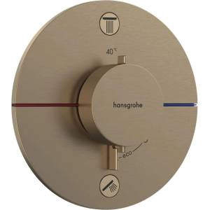 Hansgrohe Термостатичен смесител за вана-душ Hansgrohe ShowerSelect Comfort S, финиш брас брушван, без вградено тяло (15554140)