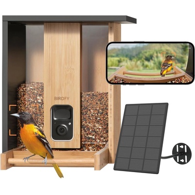 Birdfy Feeder Bamboo Solar (AI доживотно безплатно) (EPPAMBNI8401110)