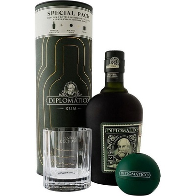 Diplomatico Reserva Exclusiva 12Y 40% 0,7 l (Tuba Sklo Forma na led)