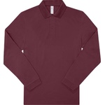 B&C Collection B&c my polo 180 lsl / Мъжка поло риза с дълъг ръкав - бордо xl (01u42537004)
