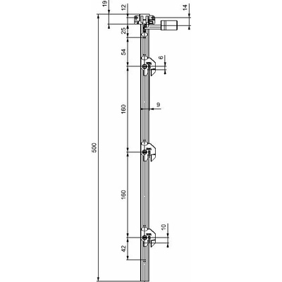 Lehmann Tyč SVS3 TYP 2 1+3 výška 515 mm