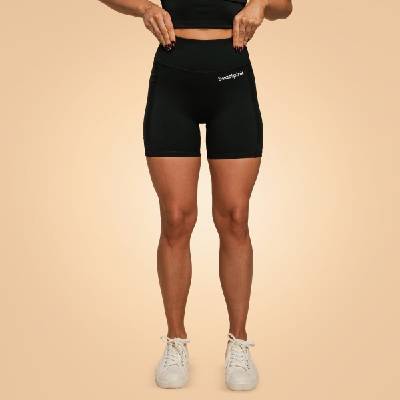 GymBeam BeastPink Дамски къси панталони Breeze Black XL