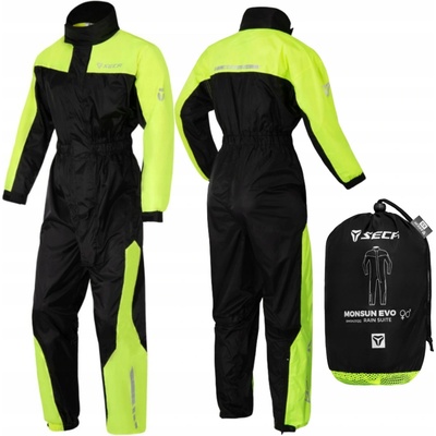 SECA Monsun Evo Nepremokavá kombinéza čierno/žltá fluo S