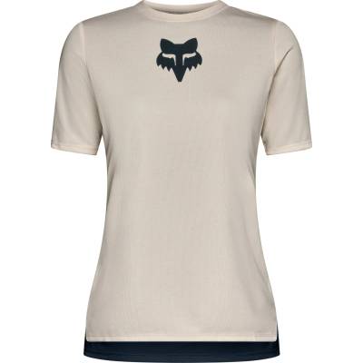 FOX Racing Дамска фланелка с къс ръкав за колоездене FOX Racing Women's Ranger S/S Jersey Fox Head Cycling jersey - Chalk - размер XS (156-2579-0611)