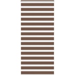 vidaXL Зебра щора, кафява, 105x230 см, ширина на плата 100, 9 см, полиестер (4014392)