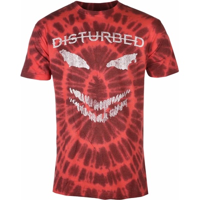 ROCK OFF мъжка тениска Disturbed - Scary Face - ЧЕРВЕН - ROCK OFF - DISTS23MDD