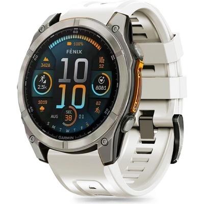 Tech-Protect Силиконова каишка за Garmin Fenix 5s / 5s Plus / 6s / 6s Pro / 7s / 8 (43mm) от Tech-Protect Silicone - Titanium (5906302377275)