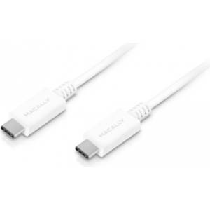 Macally Кабел Macally UCUC6-W, от USB C(м) към USB C(м), 1.8 m, бял (UCUC6-W)