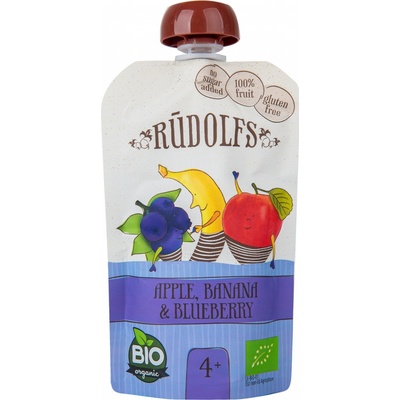 Rudolfs BIO kapsička jablko banán borůvka 110 g