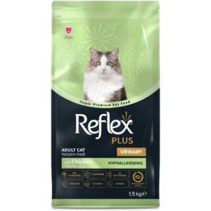 Lider Pet Food Reflex Plus Urinary Chicken Adult Cat - Пълноценна храна за израснали котки от всички породи с пилешко месо и с грижа за уринарния тракт 1, 5 кг, Турция