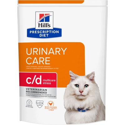 HILL'S Hill s Prescription Diet c/d Stress Грижа за пикочната система гранули за котки 400 г