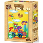 Art Puzzle Дървен пъзел Art Puzzle от 16 части - Приключението на птиците (5853) - ozone