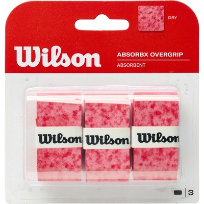Wilson AbsorbX Overgrip 3 ks Red – Hledejceny.cz