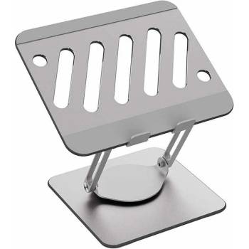 Rock Ultra Light Aluminum Laptop Stand - сгъваема алуминиева поставка за MacBook и лаптопи от 11 до 17 инча (сребрист)