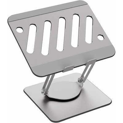 Rock Ultra Light Aluminum Laptop Stand - сгъваема алуминиева поставка за MacBook и лаптопи от 11 до 17 инча (сребрист)