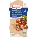 Babybio Био меню Babybio Лека нощ - Рататуй с ориз, 12 м+, 2 х 200 g (3288131520926) - ozone