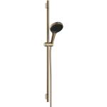Hansgrohe Rainfinity - Душ комплект, ръчен душ, тръбно окачване и шлаух, 3 струи, EcoSmart, четкан бронз 28744140 (28744140)