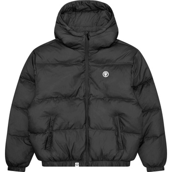 AAPE Яке AAPE Men's NOW Duck Down Hooded Short Puffer Jacket - Black