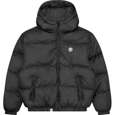 AAPE Яке AAPE Men's NOW Duck Down Hooded Short Puffer Jacket - Black