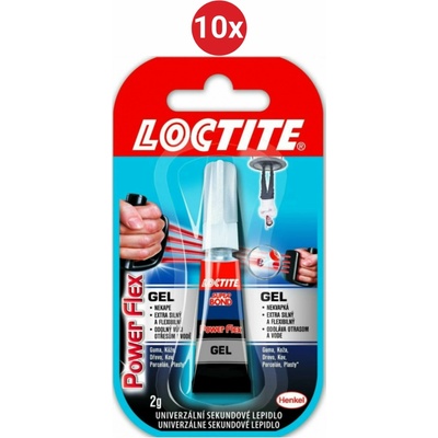 Loctite Super Bond Power Flex univerzálne sekundové lepidlo, 10 x 2 g