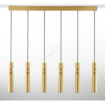 JUPITER 2011 - Пендел ALAS 6xGU10/10W/230V златист (10702011)