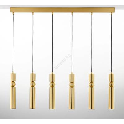 JUPITER 2011 - Пендел ALAS 6xGU10/10W/230V златист (10702011)