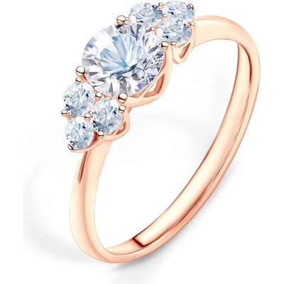 SAVICKI Годежен пръстен Fairytale: розово злато, бял сапфир