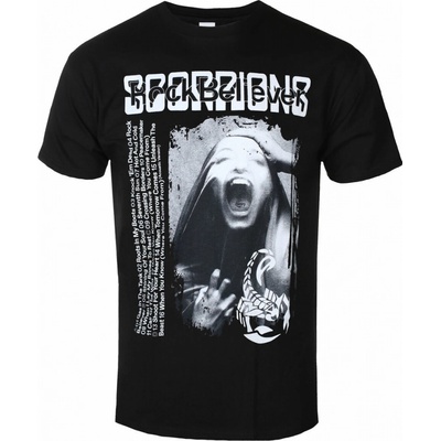 NNM tričko metal Scorpions Rock Believer Tracklist čierne