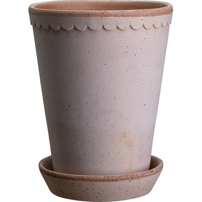 Bergs Potter Саксия Helena висока с поставка 18 x 14 см розова (HR14RPS)