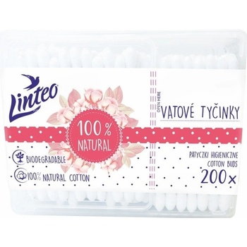 Linteo papírové Vatové tyčinky 200 ks box