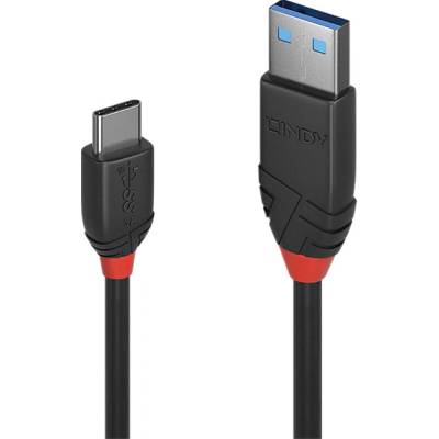 Lindy 36915 USB 3.2 Gen1 A – C Black Line M/M 0,5m černý