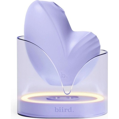 Biird Stimulátor klitorisu Namii Lilac vibrační tlakový stimulátor s nabíjecí stanicí