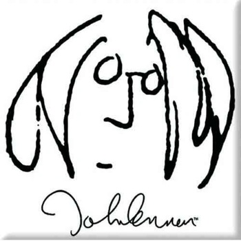 Image 1 of John Lennon Self Portrait Black On White Магнит (JLMAG15)