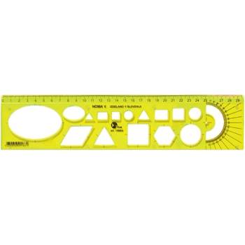 Optima Шаблонна линийка OPTIMA fluor 30cm 53009 (53009)