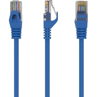 Gembird PP6U-1M/B Patch, cat6 UTP, 1m, modrý
