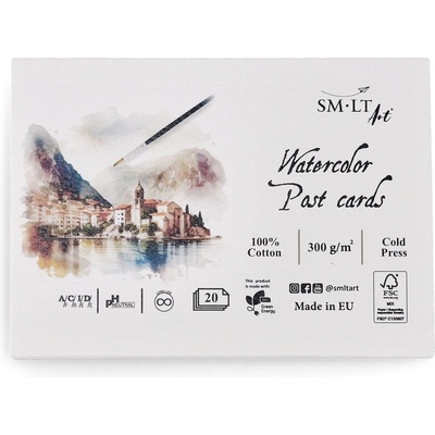 SMLT Art Pohlednice Akvarel - 20 listů – Zbozi.Blesk.cz