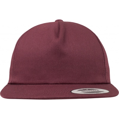Urban Classics Unstructured 5-Panel Snapback maroon