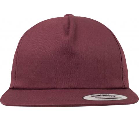 Urban Classics Unstructured 5-Panel Snapback maroon