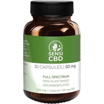 Sensi Seeds CBD olej kapsule 50 mg 30 ks