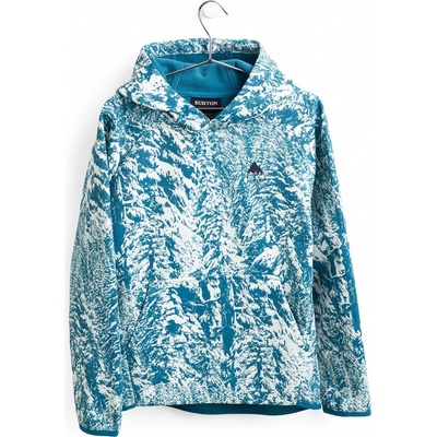 Burton Crown Weatherproof Full-Zip Fleece Blue Blotto Trees
