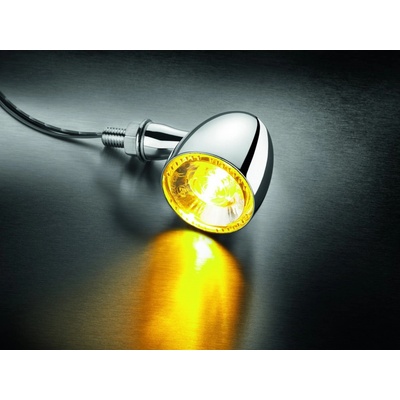 Blinkr Bullet 1000® Extreme Kellermann - chromované tělo, čiré sklo
