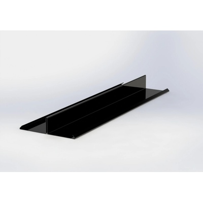 Rozdělovací lišta r.š.333mm pozink Lakovaný RAL 9005 černá s folií dl.2m