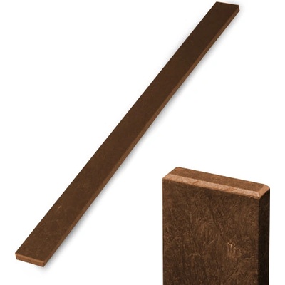 Recyklát plotovka 78x21 mm, rovná, hnedá Délka v mm:: 1780 mm
